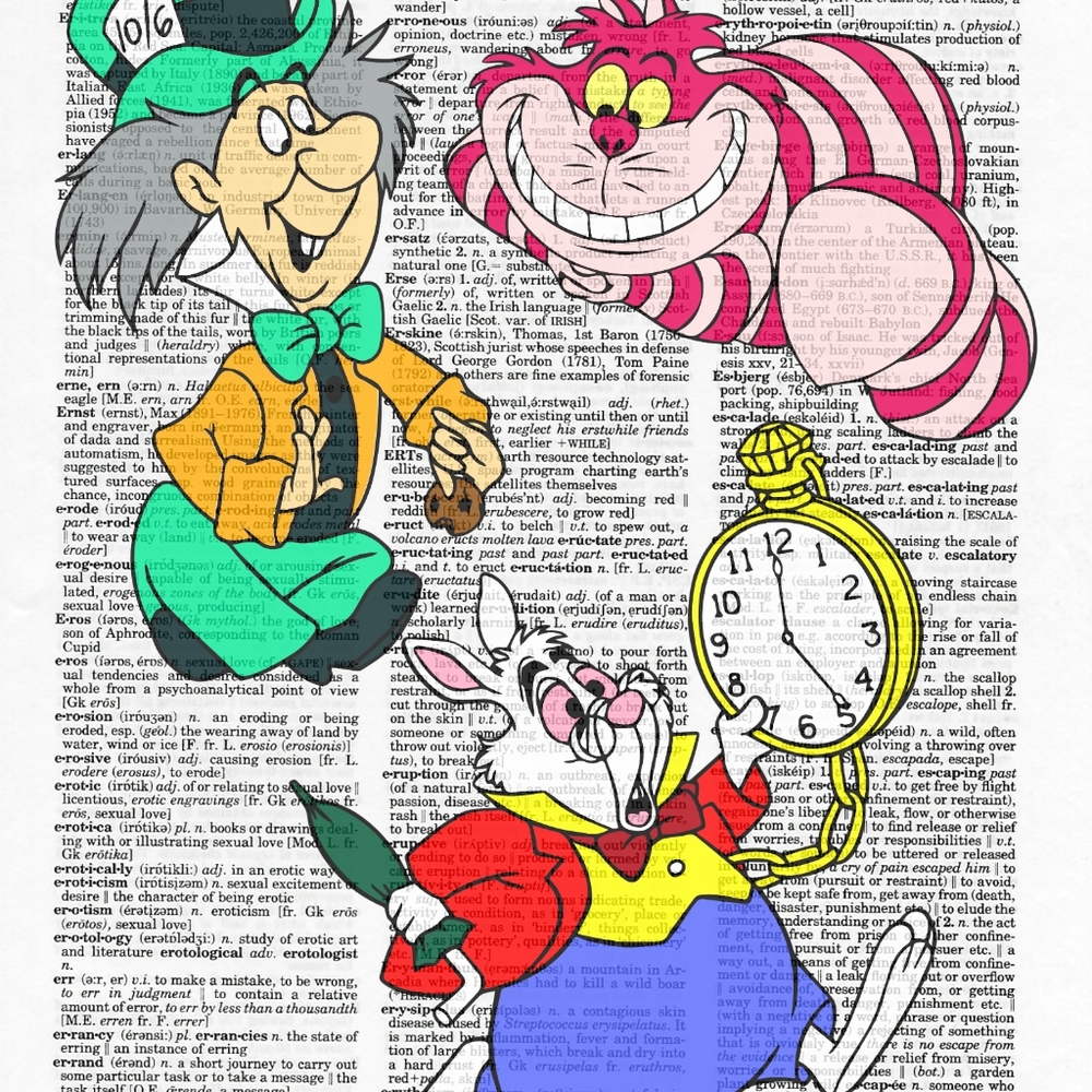Alice in Wonderland Book Page Art Print Bundle - Picture 4 of 7